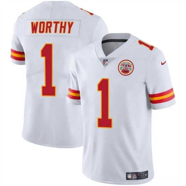 Men & Women & Youth Kansas City Chiefs #1 Xavier Worthy White Vapor Untouchable Limited Stitched Jersey,We sell and wholesale Men & Women & Youth Kansas City Chiefs #1 Xavier Worthy White Vapor Untouchable Limited Stitched Jersey on line form chian!